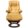 Stressless by Ekornes Mayfair Small Chair & Ottoman with Classic Base