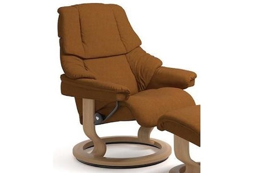 Stressless by Ekornes Reno Small Reclining Chair with Classic Base |  Sprintz Furniture | Recliner - Three Way