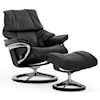 Stressless by Ekornes Reno Small Reclining Chair and Ottoman