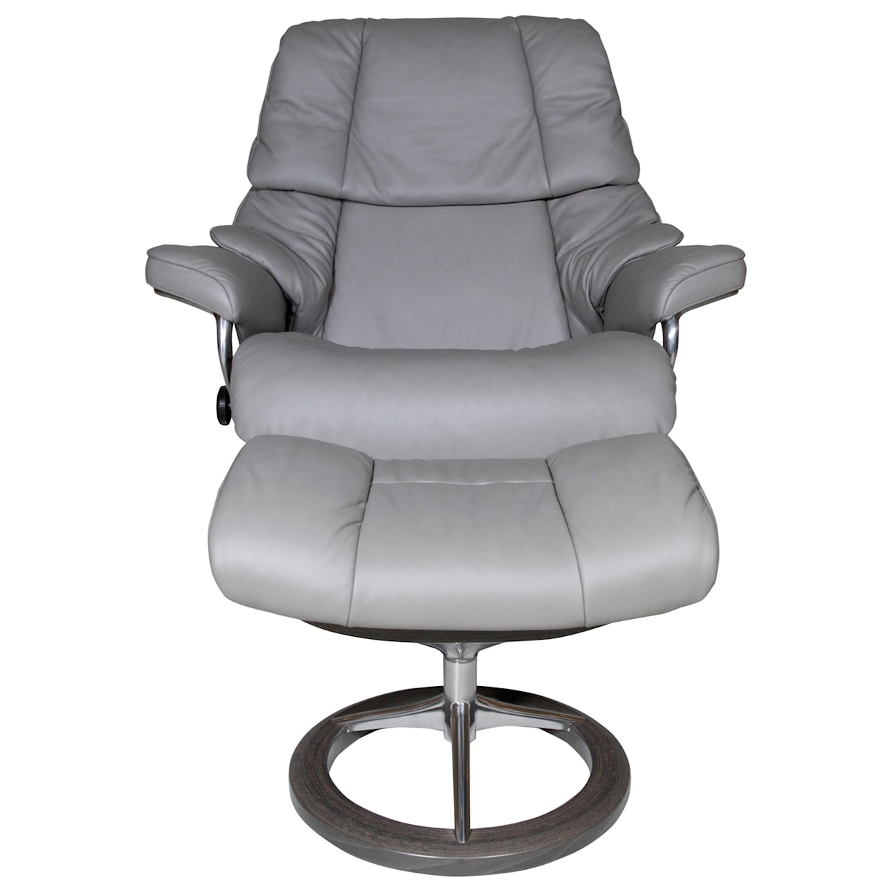 Stressless by Ekornes Reno Large Reclining Chair and Ottoman