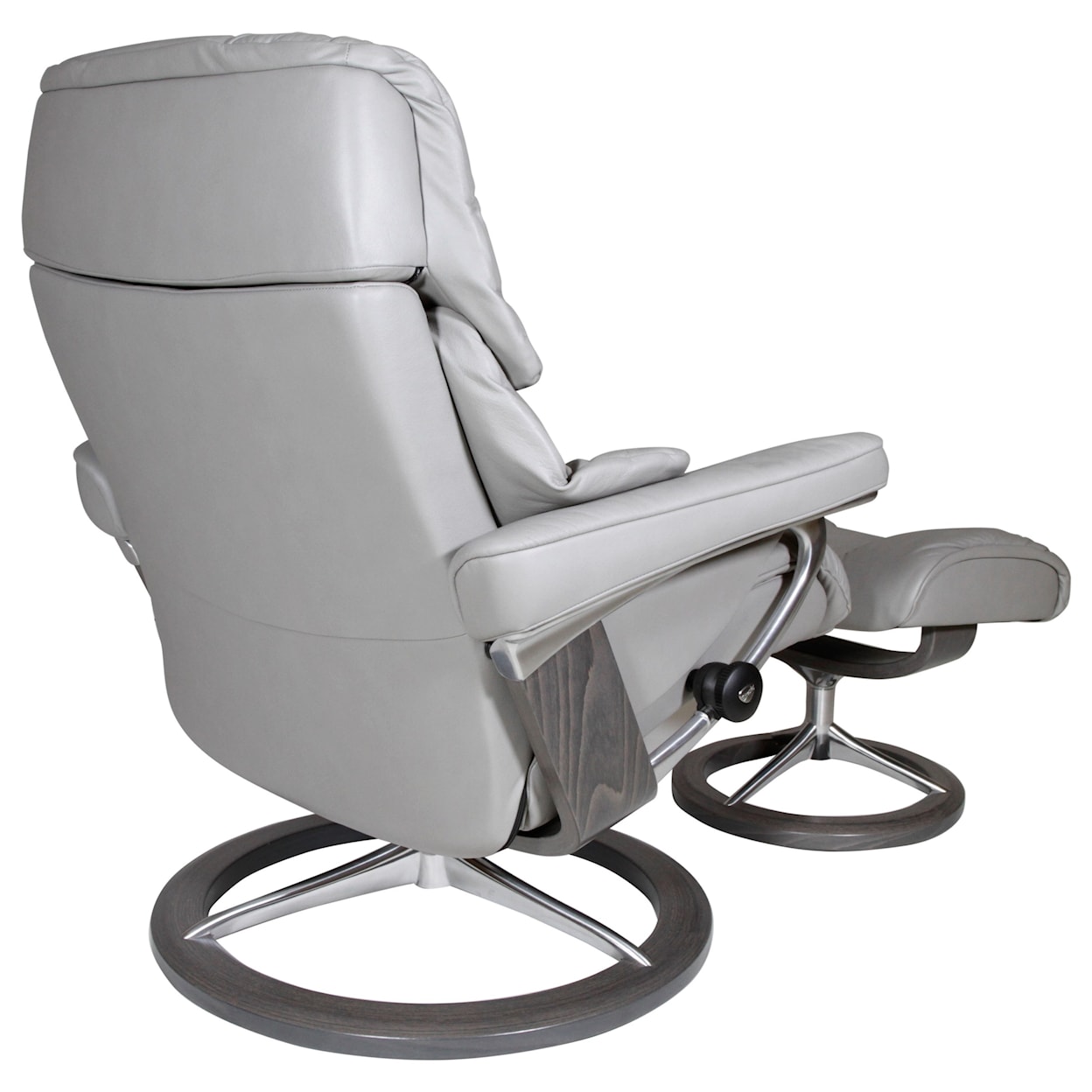 Stressless by Ekornes Reno Large Reclining Chair and Ottoman