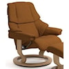 Stressless by Ekornes Reno Medium Reclining Chair with Classic Base