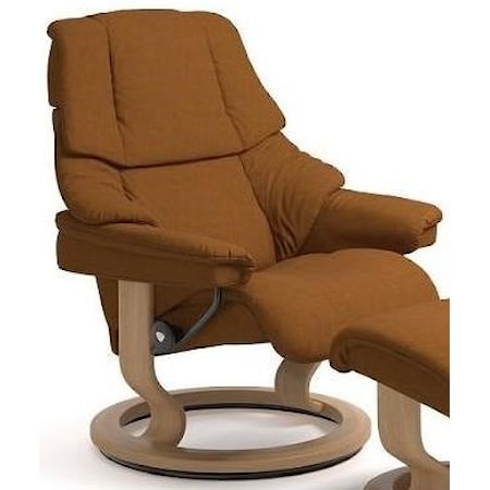 Medium Reclining Chair with Classic Base