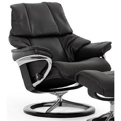 Stressless by Ekornes Reno Medium Reclining Chair with Signature Base