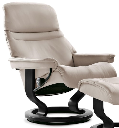 Medium Reclining Chair with Classic Base