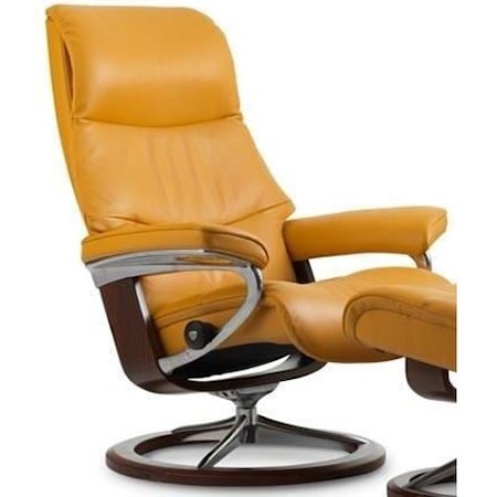 Small Reclining Chair with Signature Base
