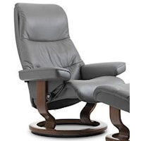 Medium Reclining Chair with Classic Base