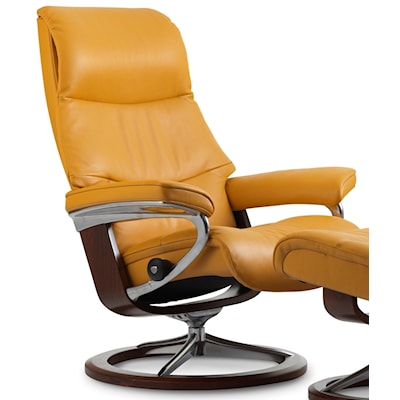 Stressless by Ekornes View Medium Reclining Chair with Signature Base