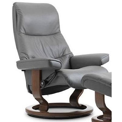 Stressless by Ekornes View Large Reclining Chair with Classic Base