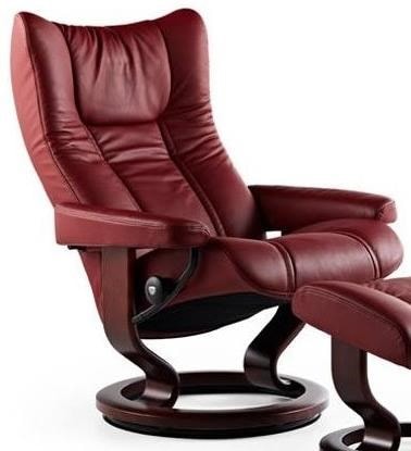Small Reclining Chair with Classic Base