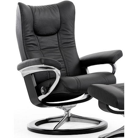 Small Reclining Chair with Signature Base