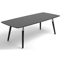 Style Sofa Table with Black Rectangular Top