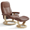 Stressless by Ekornes Stressless by Ekornes Medium Chair & Ottoman with Classic Base