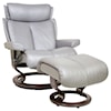 Stressless by Ekornes Magic Large Chair & Ottoman with Classic Base