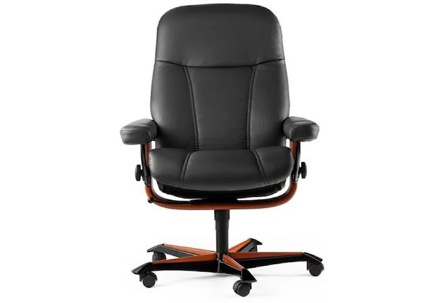 Consul Consul Medium Office Chair by Stressless by Ekornes at HomeWorld Furniture