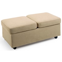 Double Ottoman with Casters
