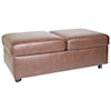 Stressless by Ekornes Ottomans Double Ottoman and Table