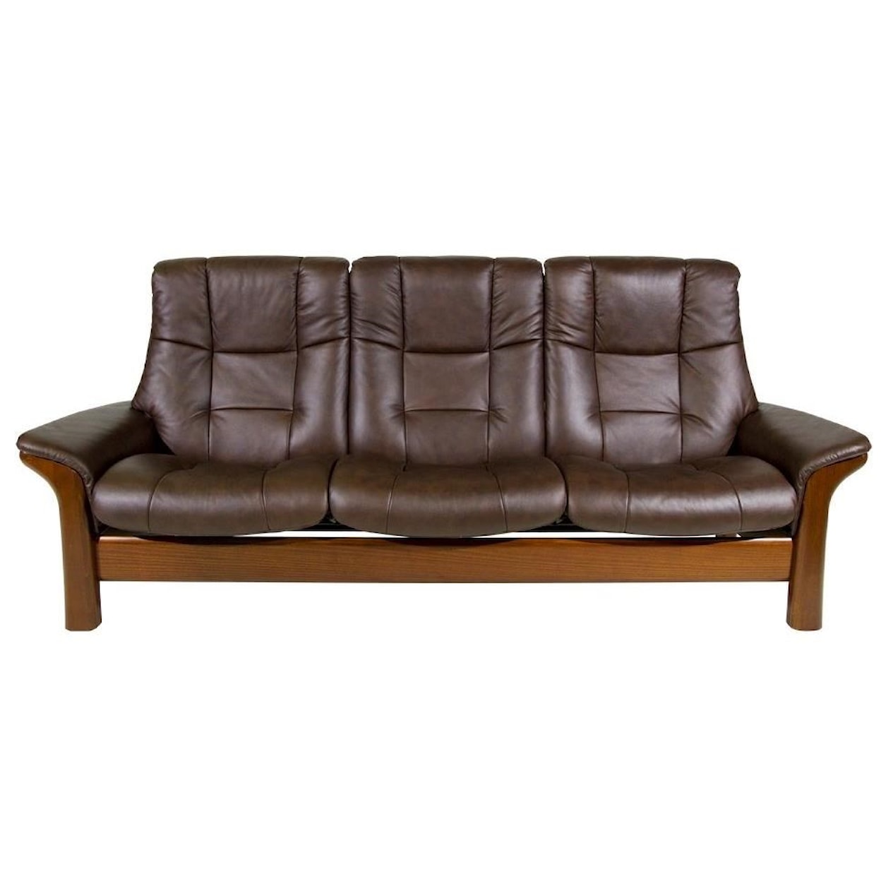 Stressless by Ekornes Buckingham High-Back 3-Seater Reclining Sofa