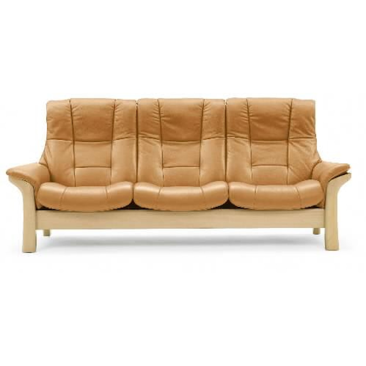 Stressless by Ekornes Buckingham High-Back 3-Seater Reclining Sofa