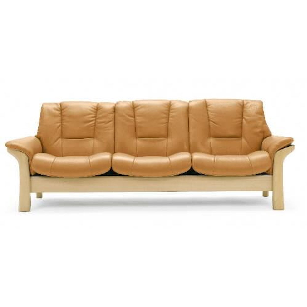 Stressless by Ekornes Buckingham Low-Back 3-Seater Reclining Sofa