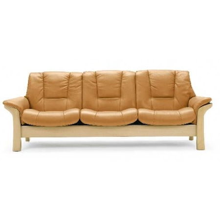 Low-Back 3-Seater Reclining Sofa