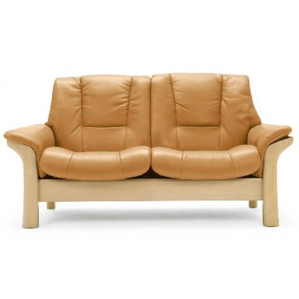 Stressless by Ekornes Buckingham Low-Back 2-Seater Reclining Loveseat