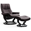 Stressless by Ekornes Stressless by Ekornes Small Chair & Ottoman with Classic Base