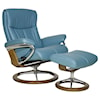 Stressless by Ekornes Peace Large Chair & Ottoman with Signature Base