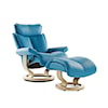 Stressless by Ekornes Magic Large Chair & Ottoman with Classic Base