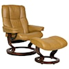 Stressless by Ekornes Mayfair Medium Chair & Ottoman with Classic Base