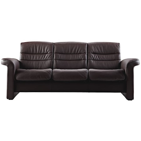 Low Back Reclining 3-Seater Sofa