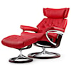 Stressless by Ekornes Stressless by Ekornes Small Chair & Ottoman with Signature Base
