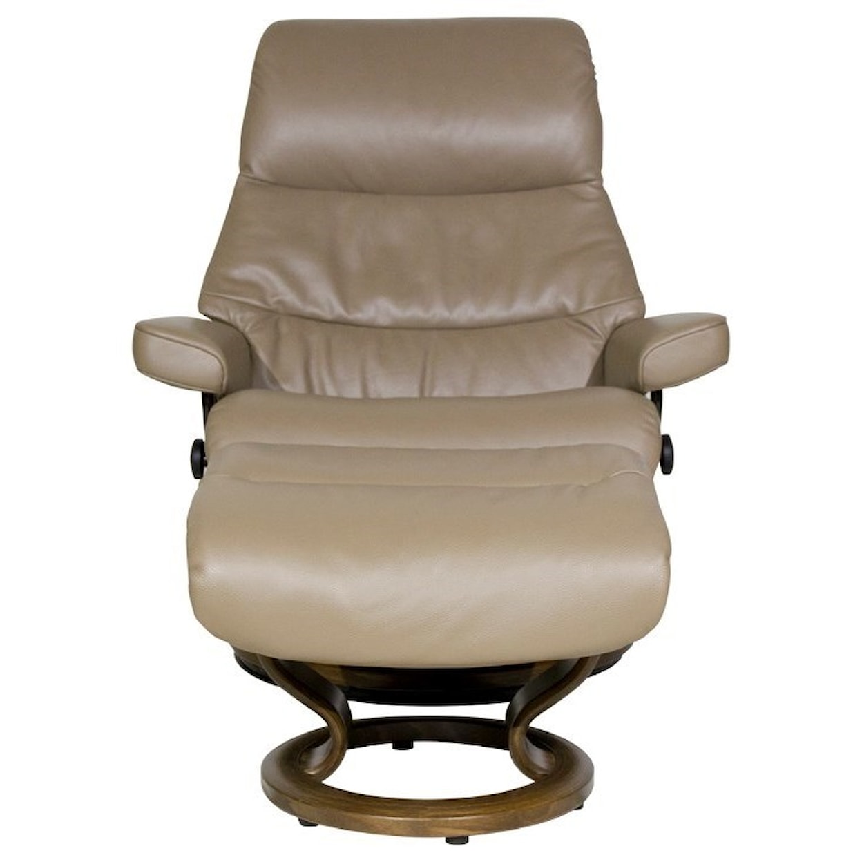 Stressless by Ekornes View Large Chair & Ottoman with Classic Base