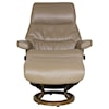 Stressless by Ekornes View Large Chair & Ottoman with Classic Base