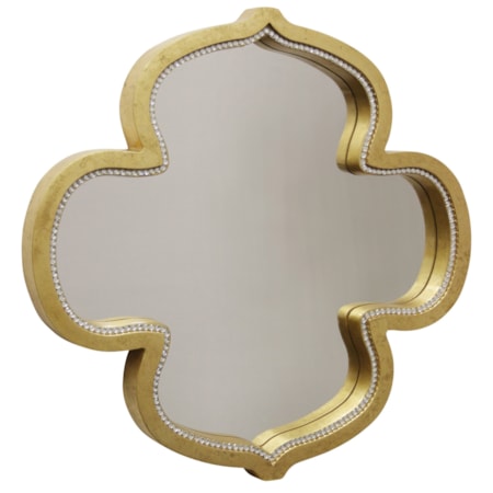 Gold Kathleen Mirror With Clear Glass