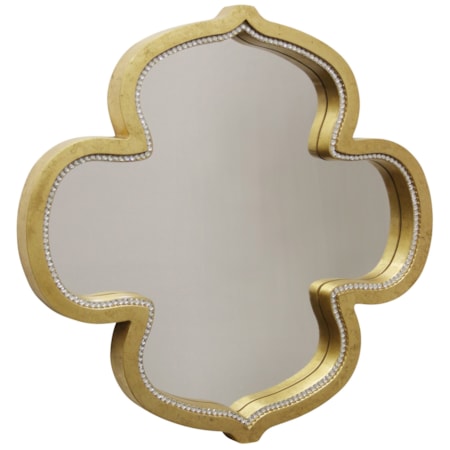 Gold Kathleen Mirror With Clear Glass