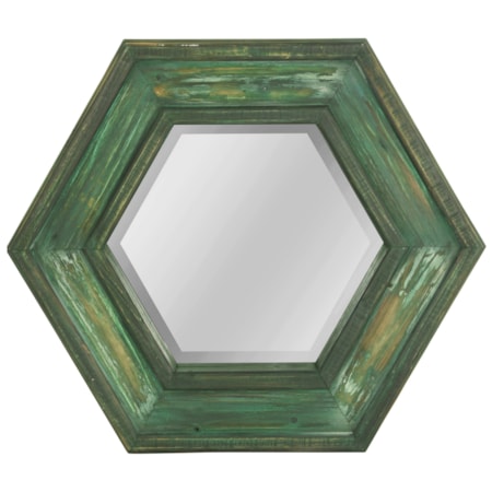 Hexagonal Wall Mirror