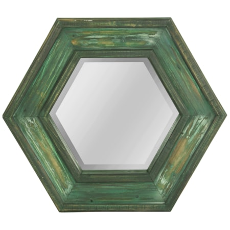 Hexagonal Wall Mirror