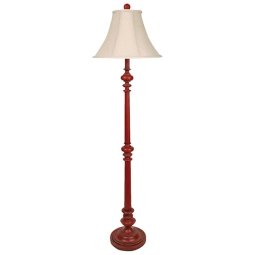 Nantucket Red Floor Lamp