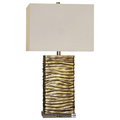 Jane Seymour - A Clear Base Supports This Creative Table Lamp