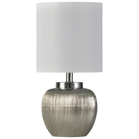 Ceramic Silver Lamp