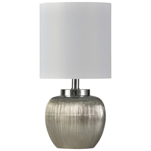 Ceramic Silver Lamp
