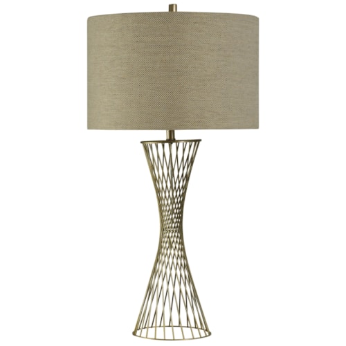 Twisted Metal Table Lamp