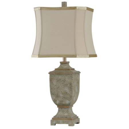 Square Urn Shaped Table Lamp