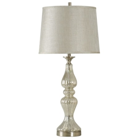 Glass Table Lamp w/ Shade