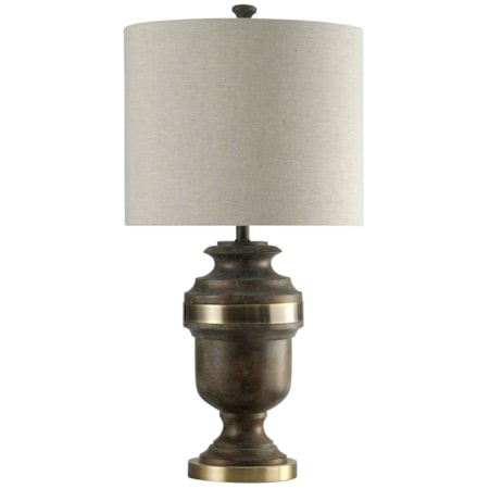 Resin And Steel Table Lamp