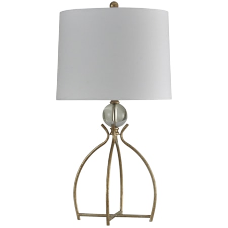 Valier Gold Metal Base Table Lamp