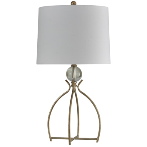 Valier Gold Metal Base Table Lamp