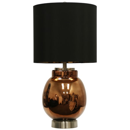 Glass & Steel Table Lamp