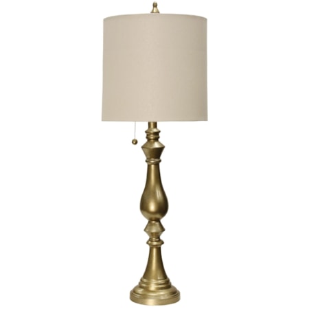 Imperial Silver Metal Table Lamp